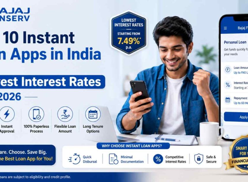 Top 10 Instant Loan Apps in India With Lowest Interest Rates in 2026